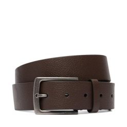 Pasek Calvin Klein. Brązowe paski męskie CALVIN KLEIN, bez wzorów, casualowe. Za 249.99 zł.