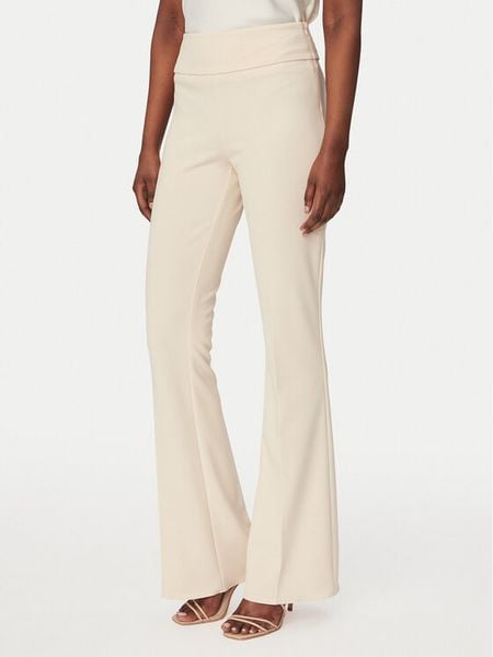 Rinascimento Spodnie materiałowe CFC0127875003 Beżowy Straight Fit. Brązowe spodnie materiałowe damskie RINASCIMENTO, bez wzorów, z materiału. Za 439.99 zł.