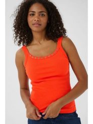 Kaffe Top w kolorze pomarańczowym rozmiar: S. Pomarańczowe topy damskie Kaffe, s, bez wzorów, bez kołnierzyka. Za 56.99 zł.