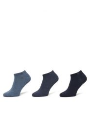 Calvin Klein Skarpety krótkie 701234366 Niebieski. Niebieskie skarpetki męskie CALVIN KLEIN, bez wzorów, z bawełny. Za 59.99 zł.