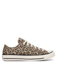 Converse Trampki CTAS OX EGRET/BLACK/HONEY STICK A19182C Beżowy. Brązowe trampki i tenisówki damskie Converse, bez wzorów, z materiału. Za 399.99 zł.