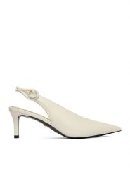 GINO ROSSI Czółenka CEO-ROSE-LT2678-1-N Biały. Białe czółenka damskie Gino Rossi, bez wzorów, ze skóry, bez obcasa. Za 399.99 zł.