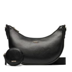 Torebka BOSS. Czarne torebki klasyczne damskie Boss, bez wzorów, bez dodatków. Za 799.99 zł.