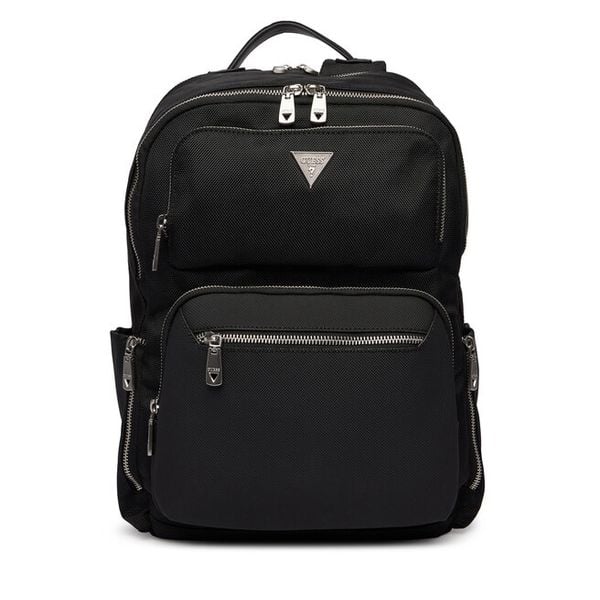 Plecak Guess. Czarne plecaki męskie Guess, z aplikacjami. Za 679.99 zł.