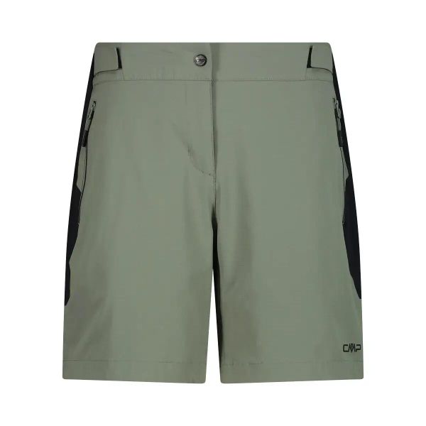 Damskie szorty bermudzkie CMP Ripstop. Czarne szorty damskie CMP, bez wzorów, z tkaniny. Za 239.00 zł.