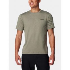 Koszulka sportowa męska Columbia Tech Trail II. Zielone t-shirty sportowe męskie Columbia, m, bez ramiączek, trekkingowe. Za 116.10 zł.