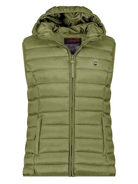 ANAPURNA Kamizelka pikowana "Vakitalana" w kolorze khaki rozmiar: L. Brązowe kamizelki damskie ANAPURNA, l. Za 113.99 zł.