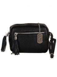 Anna Morellini Skórzana torebka "Micola" w kolorze czarnym - 20 x 16 x 8 cm rozmiar: onesize. Czarne torebki klasyczne damskie Anna Morellini, z aplikacjami, z materiału, bez dodatków. Za 195.77 zł.