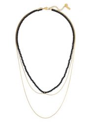 TATUUM Naszyjnik "Olda" z agatami - dł. 43 cm rozmiar: onesize. Czarne naszyjniki damskie Tatuum, ze stali. Za 128.63 zł.
