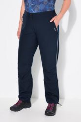 Damskie Spodnie funkcyjne hydrofobowy powerstretch gumka w pasie. Czarne spodnie materiałowe damskie Ulla Popken, bez wzorów, z dżerseju, plus size. Za 251.99 zł.
