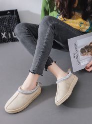 C'M Botki w kolorze kremowym rozmiar: 38. Brązowe botki damskie C'M, bez obcasa, bez zapięcia. Za 108.99 zł.