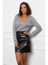 L'armoire de Suzette Sweter w kolorze szarym rozmiar: 38/40. Szare swetry klasyczne damskie L'armoire de Suzette, l, z kaszmiru, bez kołnierzyka. Za 152.26 zł.