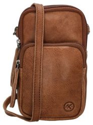 HIDE & STITCHES Skórzana torebka w kolorze jasnobrązowym na telefon - 10 x 17 x 4 cm rozmiar: onesize. Brązowe torebki klasyczne damskie HIDE & STITCHES, bez wzorów, z materiału, bez dodatków. Za 130.99 zł.