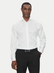 KARL LAGERFELD Koszula 605038 552602 Biały Modern Fit. Białe koszule męskie Karl Lagerfeld, m, bez wzorów, z bawełny, bez kołnierzyka, bez ramiączek. Za 349.99 zł.