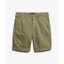 Szorty chino Superdry Utility. Zielone szorty męskie Superdry., bez kołnierzyka. Za 309.80 zł.