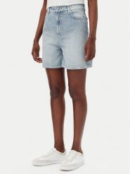 HUGO Szorty jeansowe Gelita 50538863 Niebieski Relaxed Fit. Niebieskie szorty damskie Hugo, bez wzorów, z bawełny. Za 279.99 zł.