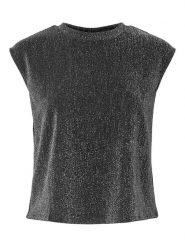 Pieces Top "Maeve" w kolorze szarym rozmiar: XL. Szare topy damskie Pieces, xl, bez wzorów, bez kołnierzyka. Za 52.42 zł.