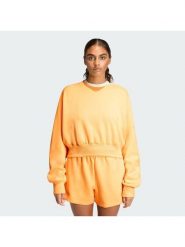 Adidas Bluza Soft Lux KA7017 Pomarańczowy Loose Fit. Brązowe bluzy bez kaptura damskie Adidas, l, z syntetyku. Za 278.99 zł.