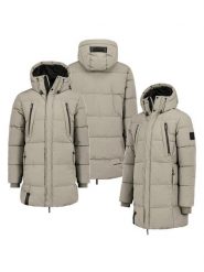 Sublevel Płaszcz pikowany w kolorze beżowym rozmiar: L. Brązowe płaszcze męskie Sublevel, l, bez wzorów. Za 261.05 zł.