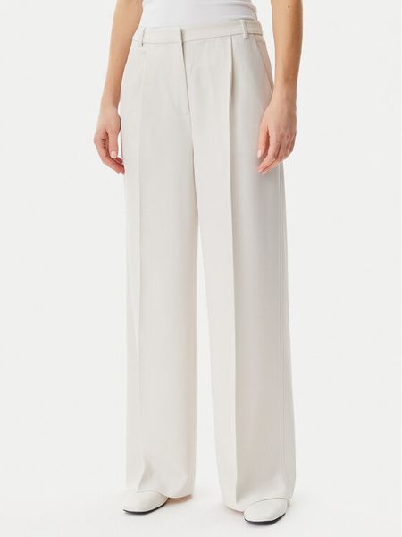 Calvin Klein Spodnie materiałowe Travel Twill K20K208214 Szary Wide Leg. Szare spodnie materiałowe damskie CALVIN KLEIN, bez wzorów, z materiału. Za 359.99 zł.