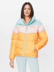 Columbia Kurtka zimowa Puffect™ Color Blocked Jacket Pomarańczowy Regular Fit. Brązowe kurtki damskie Columbia, na zimę, m, bez wzorów, z syntetyku, bez kaptura. Za 469.99 zł.