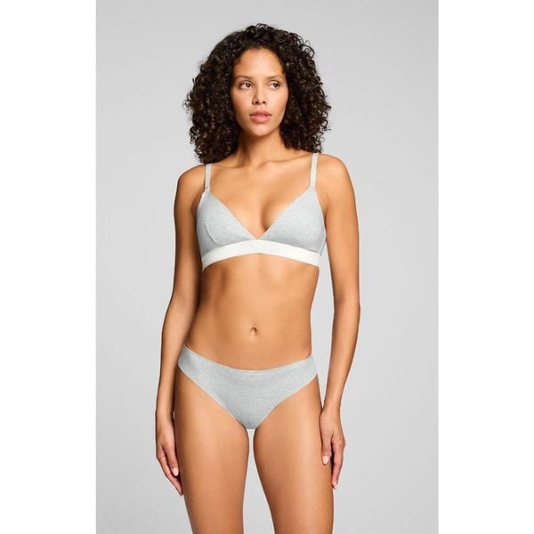 Puma stringi damskie Invisible Cotton 2-pak Jasnoszary melanż. Szare stringi damskie Puma, bez wzorów, z bawełny. Za 156.20 zł.