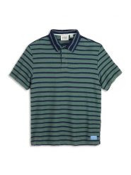 Scotch & Soda Koszulka polo w kolorze zielono-granatowym rozmiar: S. Niebieskie koszulki polo męskie Scotch & Soda, s, bez wzorów, bez ramiączek. Za 87.61 zł.