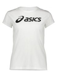Asics Koszulka w kolorze białym rozmiar: S. Białe bluzki damskie Asics, s, bez wzorów, bez kołnierzyka, bez ramiączek. Za 47.94 zł.