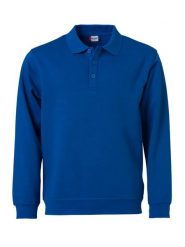 Clique Basic Polo Sweter z tkaniny stabilizowanej – royal blue. Niebieskie swetry klasyczne damskie CLIQUE, xl, z bawełny, bez kołnierzyka. Za 159.63 zł.