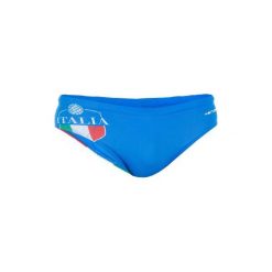 Slipki pływackie 100 ITALY męskie. Niebieskie kąpielówki męskie NABAIJI, bez wzorów, z materiału. Za 59.99 zł.