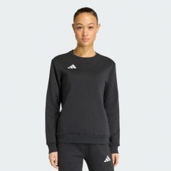 Bluza Entrada26. Czarne bluzy bez kaptura damskie Adidas, l, z bawełny. Za 199.00 zł.