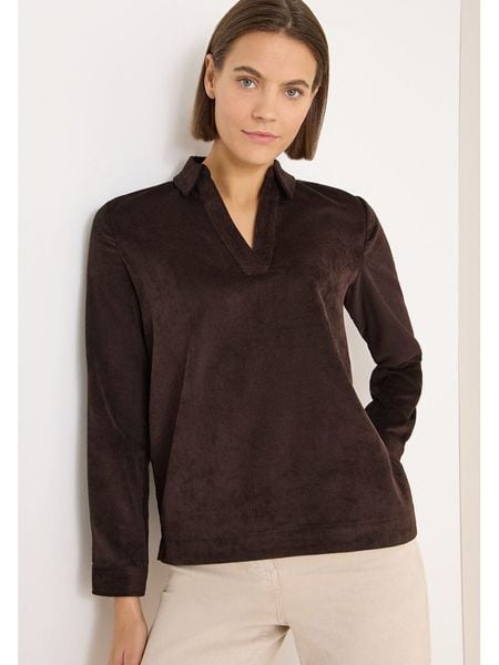 Cecil Bluzka w kolorze brązowym rozmiar: XXL. Brązowe bluzki damskie Cecil, xxl, bez wzorów, bez kołnierzyka, bez ramiączek. Za 125.85 zł.