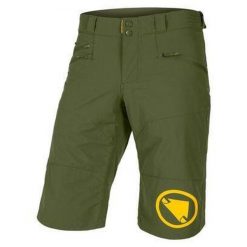 Spodenki rowerowe męskie Endura Singletrack II Short. Zielone szorty męskie ENDURA, bez wzorów, sportowe. Za 279.99 zł.