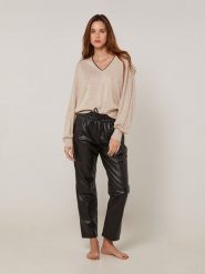 Rodier Sweter w kolorze beżowym rozmiar: L. Brązowe swetry klasyczne damskie Rodier, l, bez kołnierzyka. Za 239.45 zł.