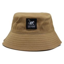 Kapelusz / Czapka - 100% Bawełna / Dorośli / Bez sznurka (Brązowy). Brązowe czapki męskie SURF MONKEY, bez wzorów, z bawełny. Za 159.95 zł.