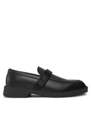 HUGO Półbuty Iker 50536228 Czarny. Czarne buty wizytowe męskie Hugo, ze skóry, bez zapięcia. Za 479.99 zł.