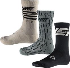 Skarpety rowerowe LEATT Socks MTB (3 pary). Brązowe skarpetki damskie LEATT, bez wzorów. Za 279.00 zł.
