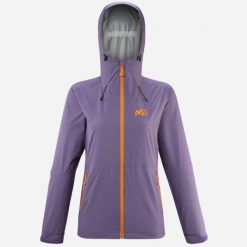 Kurtka przeciwdeszczowa damska Millet Fitz Roy Jkt W. Fioletowe kurtki damskie Millet, s, bez kaptura. Za 799.00 zł.