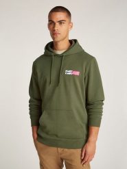 TOMMY JEANS Bluza w kolorze khaki rozmiar: L. Brązowe bluzy z kapturem męskie Tommy Jeans, l, z bawełny. Za 219.60 zł.