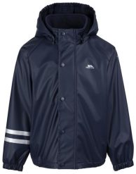 Trespass Daire - Dziecięca kurtka przeciwdeszczowa unisex TP50 granatowa. Niebieskie kurtki treningowe męskie 2117 OF SWEDEN, na zimę, m, bez wzorów, z dzianiny, do biegania. Za 180.50 zł.