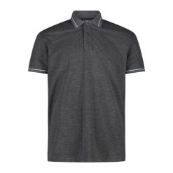 Koszulka polo męska CMP. Czarne koszulki polo męskie CMP, m, bez wzorów, bez ramiączek. Za 89.99 zł.