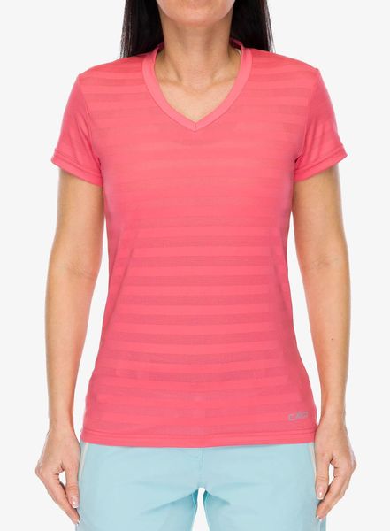 T shirt damski CMP Velora T-Shirt. Czerwone t-shirty damskie CMP, l, bez wzorów, z elastanu, bez kołnierzyka. Za 129.99 zł.