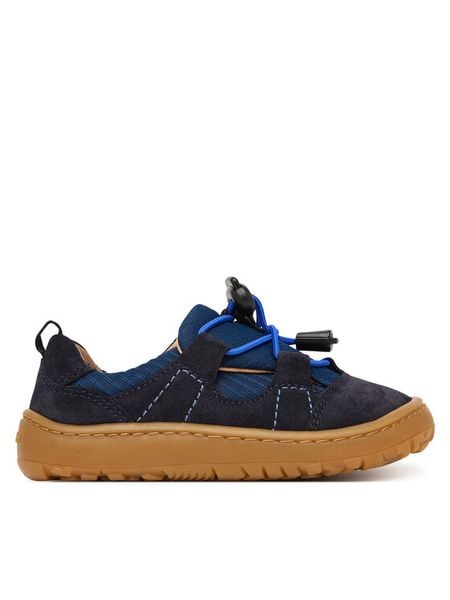 Froddo Sneakersy Barefoot Trekk G3130293 M Granatowy. Niebieskie buty sportowe chłopięce Froddo, bez wzorów, ze skóry, bez zapięcia. Za 269.99 zł.