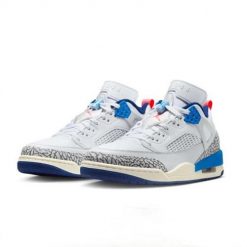 Buty Sportowe Męskie Nike Jordan Spizike Low. Białe buty sportowe na co dzień męskie Jordan, bez zapięcia. Za 602.80 zł.