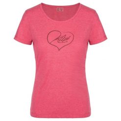 Damska koszulka outdoorowa Kilpi GAROVE-W. Czerwone t-shirty damskie Kilpi, bez wzorów, z materiału, bez kołnierzyka. Za 70.90 zł.
