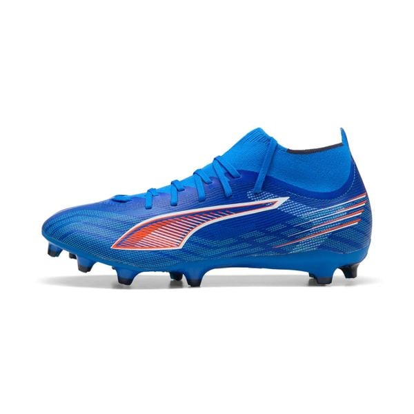 Buty piłkarskie Puma Ultra 6 Match+ FG/AG. Niebieskie buty sportowe na co dzień damskie Puma, z materiału, bez zapięcia, na fitness i siłownię. Za 173.99 zł.