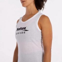 Damski tank top Softee Momentum. Czarne topy damskie Softee, bez wzorów, bez kołnierzyka. Za 148.99 zł.