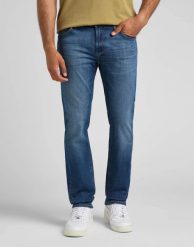 LEE DAREN ZIP FLY MĘSKIE SPODNIE JEANSOWE BLUE IRIS L707NLFF 112322223. Niebieskie spodnie materiałowe męskie Lee, bez wzorów, z jeansu. Za 229.99 zł.