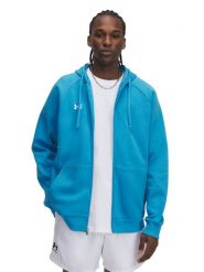 Under Armour Bluza "Rival" w kolorze turkusowym rozmiar: M. Niebieskie bluzy z kapturem męskie Under Armour, m. Za 162.49 zł.