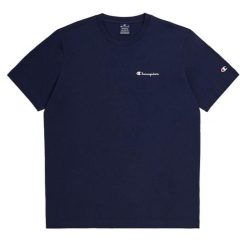 T-Shirt Mistrz Z Określonym Koszulkiem Dorosłych. Niebieskie t-shirty męskie CHAMPION, m, bez wzorów, bez kołnierzyka. W wyprzedaży za 96.65 zł.